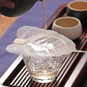 天然树叶茶滤 菩提叶脉茶漏创意过滤网 功夫茶具配件隔茶叶滤茶器