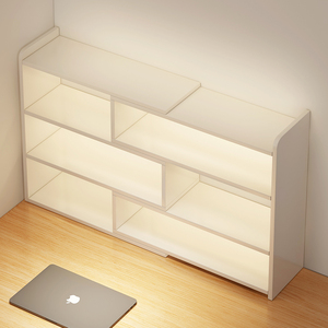 书架桌面置物架简易组合书桌收纳柜子写字台桌上多层飘窗靠墙书柜