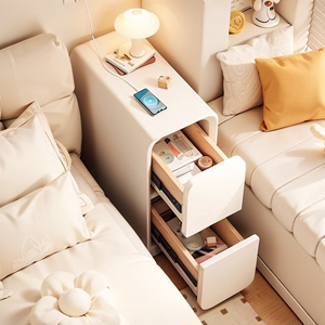 床头柜小型简约现代极窄床边柜小柜子超窄2024新款迷你夹缝置物架