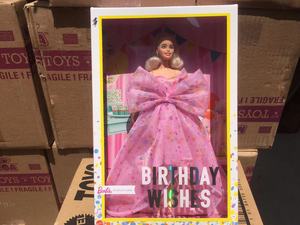 2022新款Barbie芭比娃娃之生日祝福珍藏版女孩公主礼物玩具HCB89