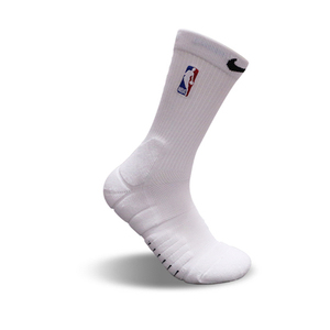 NBA球员精英篮球袜18加厚毛巾实战中筒白色男运动高筒基础AJ1球袜