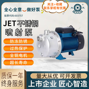 大元不锈钢喷射泵家用电动自吸泵热水器自动增压泵高扬程抽水泵