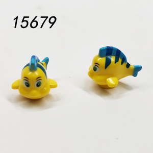 LEGAO乐高积木15679小鱼配件海洋动物小丑鱼比目鱼MOC零件