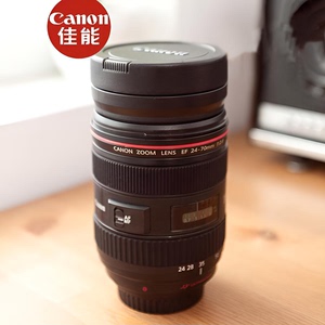 CANON个性咖啡杯佳能创意单反伸缩镜头杯子24-70摄影礼物相机水杯
