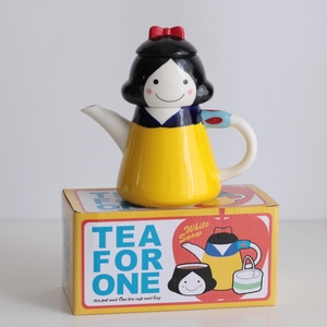 【梦田良品】日本创意立体卡通白雪公主陶瓷茶壶杯具原盒组合装