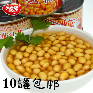 乐隆隆香焖茄汁黄豆罐头营养小菜方便休闲零下酒小菜10罐包邮