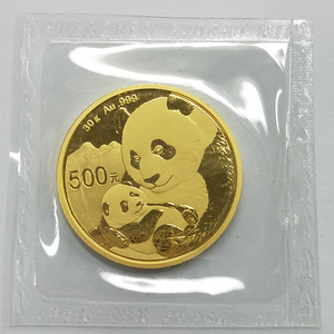 2019年熊猫金币纪念币熊猫999纯金30克24K纯金999金猫有说明书