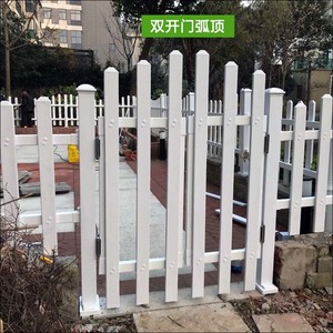 塑钢PVC栅栏门花园围栏门白色篱笆庭院门围墙护栏门可开关护栏门