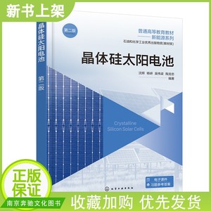 2024新书 晶体硅太阳电池 第二版 第2版 沈辉,杨岍,吴伟梁,陶龙忠 硅片生产技术 太阳电池 晶体硅电池生产过程工艺电池性能检测书