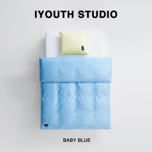 IYOUTH家纺 Magniberg进口婴儿蓝色纯棉床上用品 枕头被套 四件套