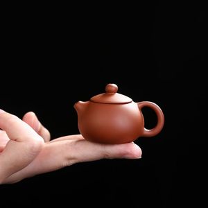 茶宠摆件精品可养迷你紫砂壶小号袖珍指尖壶茶玩茶具把把壶手把件