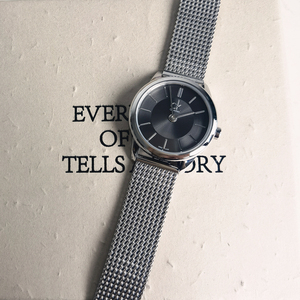 正品CK/CALVIN KLEIN简约秀气极小表盘石英机芯精钢表带女士手表