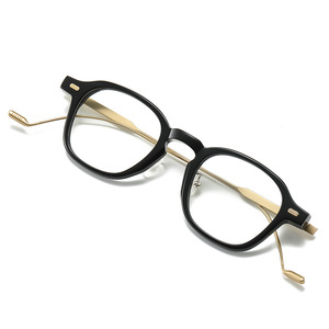 新款成人板材钛腿眼镜显脸小素颜女防紫外线潮流防蓝光眼镜WJ8012