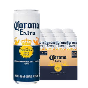 【清仓8月到期】CORONA科罗娜啤酒墨西哥风味青柠仪式450ml*12听