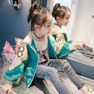 女童春装外套2022新款棒球服韩版中大童5洋气夹克小女孩9岁上衣潮