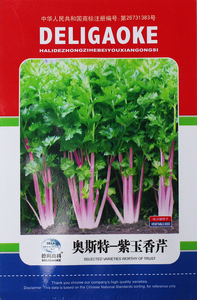 紫玉香芹种子红芹菜种籽红色紫色孑盆栽蔬菜阳台籽种四季种菜