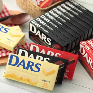 3盒装日本进口森永DARS达诗达斯牛奶白黑味巧克力12粒情人节礼物