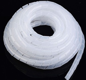 航模延长线包线管绕线管PE螺旋塑料缠绕带 黑色白色4-8mm各种线材