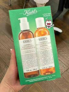 美雨小铺美国代购Kiehl's科颜氏金盏花爽肤水250ml洁面250ml套装