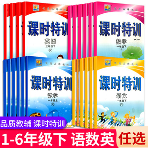 课时特训一年级二年级三年级四年级五年级六年级下册语文数学英语人教版北师大小学同步练习题册检测卷课堂作业本天天练专项训练