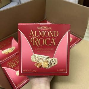 美国原装进口 Almond Roca乐家杏仁糖扁桃仁巧克力糖果独立10小包