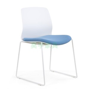 塑钢餐椅可堆叠实心脚会议室椅带桌板学生培训椅图书室阅览椅子