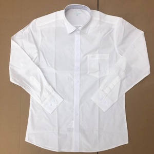 3502定制执勤长袖衬衣纯白色短袖衬衫男士商务衬衫办公正装内衬便