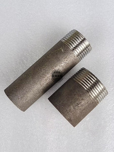 碳钢焊接单头牙外丝无缝钢管水蒸汽油高温接头4分6分1寸20DN15 25