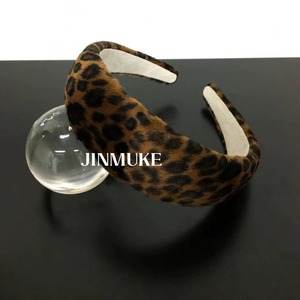 JINMUKE韩国饰品进口发饰头饰豹纹宽边个性发箍头箍发卡新品