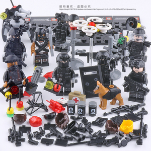 SY607积木军事兼容人仔特种兵突击队男孩子中国积木拼装益智玩具