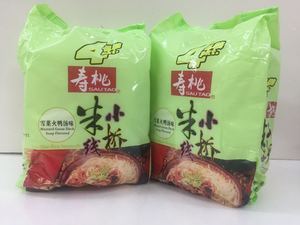 寿桃促销4包装非油炸小桥米线 雪菜火鸭汤味2件包邮皇冠店铺实体