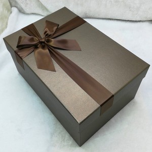 高档啡色超大号礼品盒长方形包装盒婚纱西装连衣裙围巾礼物盒定做