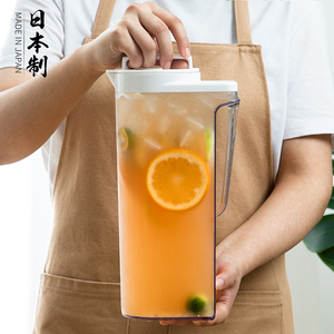 日本进口冷水壶超大容量塑料耐高温非玻璃家用凉白开水杯凉水扎壶