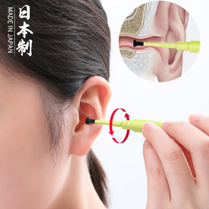 日本进口挖耳勺成人儿童掏耳朵神器双头螺旋式安全便捷挖除耳垢耳