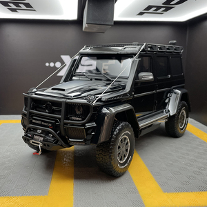 AR似真奔驰G500 4*4 巴博斯550探险版1:18合金仿真汽车模型Brabus