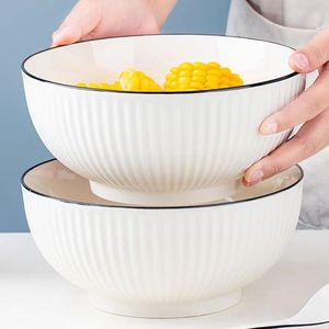 汤碗大号家用陶瓷8英寸白色大碗汤碗面碗装汤盛汤大码日式大汤碗