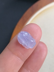 天然缅甸冰粉紫翡翠貔貅可设计镶嵌吊坠戒指手链