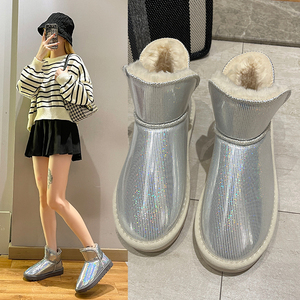 雪地靴女款时尚2022年新款冬季爆款加绒加厚韩版防水东北保暖棉鞋