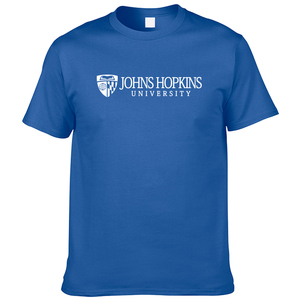 美国名牌大学短袖T恤约翰霍普金斯纪念品衫Johns Hopk男女同款&