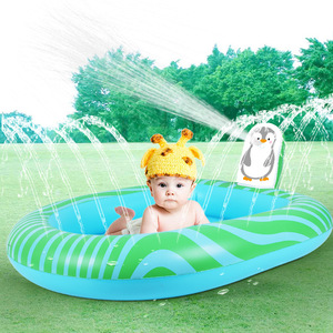 儿童气垫游泳池家用室内喷水池玩具户外草坪充气宝宝夏季洒水戏水