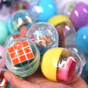 儿童礼品彩色拼装扭蛋球玩具投币奇趣蛋椭圆扭蛋机拍拍乐玩具