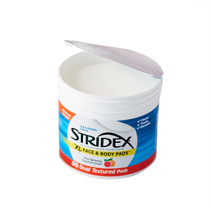 stridex水杨酸棉片身体用刷酸祛痘去角质闭口鸡皮肤焕肤加大90片
