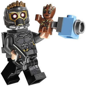 LEGO 乐高 超英 银河2 人仔 SH385 星爵 含武器 头盔 76081