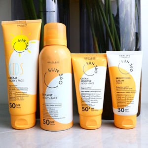 进口欧瑞莲骄阳清透防晒喷雾防水防汗spf30-50倍儿童成人防晒乳霜