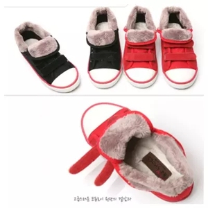 现货韩国品牌童鞋2023冬男女童儿童中大童小童宝宝加绒帆布鞋棉鞋