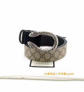 99新Gucci 古驰DIONYSUS WIDE BELT 酒神男女款皮带 腰带 黑色