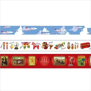日本MARKS和纸胶带旅行套组马尔代夫飞机博物馆皮箱纪念品海滩