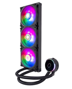 原装CoolerMaster MasterLiquid PL360 Flux RGB CPU液体冷却器黑