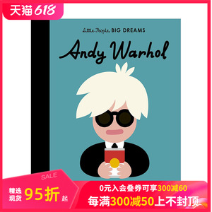 【现货】【小人物，大梦想】安迪·沃霍尔Andy Warhol 3-6岁儿童艺术建筑启蒙彩图教育绘本 英文原版 早教激发职业发展 善本图书