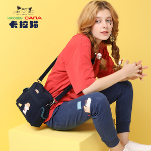日本新款帆布精致可爱迷你斜挎小包包网红ins百搭手机钱包女小众